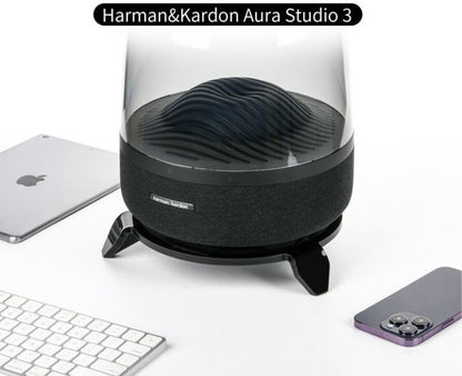 Coyktonty Speaker Stand for Harman/Kardon Aura Studio3/4 Wireless Portable Bluetooth Speaker Mount Desktop Stand Holder (Black) - color: black