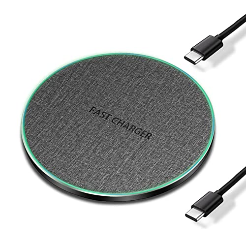 20W Fast Wireless Charger Pad,USB-C Wireless Phone Charging Station | Metal Frame Design,[20W SUPER Fast Charging] Wide Compatible with iPhone 17-11/Airpods,Samsung Galaxy/Buds,LG/Pixel -Gray - color: Gray