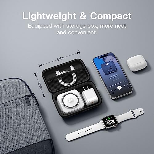 3 in 1 Charging Station for Apple,Wireless Charger Pad for iPhone 17/16e/16/15/14/13/12/Pro/Max/Mini,Magnetic Foldable Charger for AirPods 2/3/4/Pro/Pro 2/Pro 3 & for iWatch Series