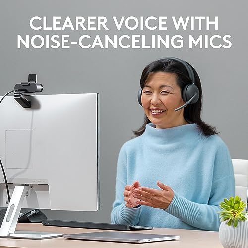 Logitech Zone 950 Premium Noise Canceling Headset Hybrid ANC - Graphite | Premium noise canceling, hybrid ANC, USB-C, USB-A, certified for Zoom, Google Meet, Google Voice, Fast Pair