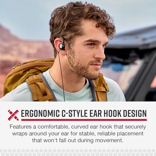 Cobra 2.5mm C-Style Around the Ear Headset | Comfortable Hook Design with Secure Fit Earpiece for Cobra Two-Way Radios - style: Around-the-Ear Headset
