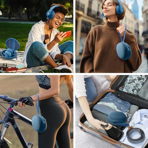 for Beats Studio Pro/Studio3/Solo4/Solo3 Headphones Hard Case, Blue - color: Blue Case