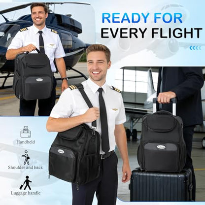 Flight Bags for Pilots, Aviation Headset Pilot Bag with Pockets, Bag Only