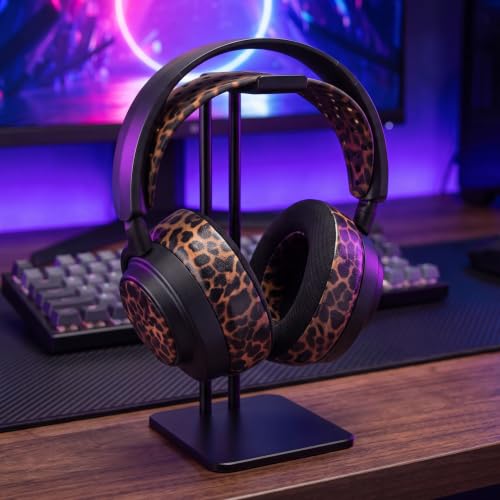 WC HeadbandZ Arctis Nova V2 - Upgraded Wide Silicone Headband Compatible with Arctis Nova Headsets by Wicked Cushions | Wider Weight-Distributing Design, Softer Flexible Silicone | Leopard - color: Leopard