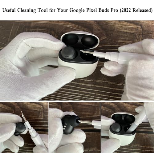 Olytop for Google Pixel Buds Pro 2/Pro Case Cover with Lock Clip & Cleaner Pen 2024/2022, Shockproof Protective Hard Shell Skin with Carabiner Men Women - Black - color: Black