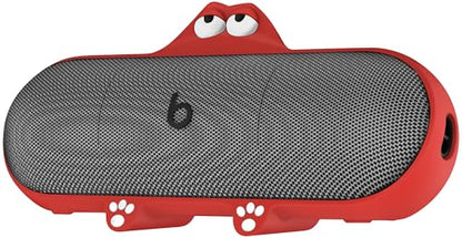Geiomoo Silicone Case for Beats Pill (2024 Release) Speaker, Protective Portable Scratch Shock Resistant Cover (Red) - color: Red
