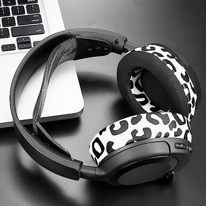 SOULWIT Cooling-Gel Replacement Earpads for Steelseries Arctis Nova Pro Wired, Nova 1/1X/1P/3/3P/3X/4/4P/4X/5/5P/5X/7/7X/7P Headphones, Ear Pads Cushions with Noise Isolation Foam - Snow Leopard - color: Snow Leopard