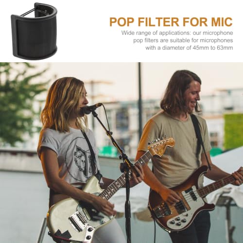Pop Filter Adjustable Microphone Wind Cover Accessory for Singing
