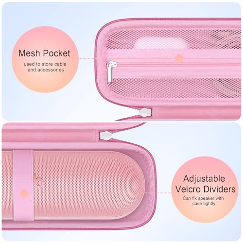 Carrying Case for Beats Pill - Portable Bluetooth Speaker/Beats Pill x Kim - color: Pink