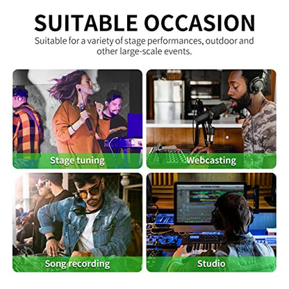XTUGA 6 Channel Audio Mixer,Professional Digital Sound Board DJ Mixer(CT60) | 48V Phantom Digital Effect,3-band EQ,Bluetooth DJ Mixing Console System,Sound Mixer for PC Podcast Studio Streaming Recording