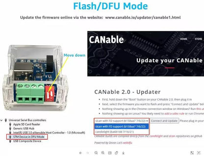 DSD TECH SH-C31G Isolated USB to CAN Adapter with FD Support Based on Canable 2.0 Pro - style: Isolated