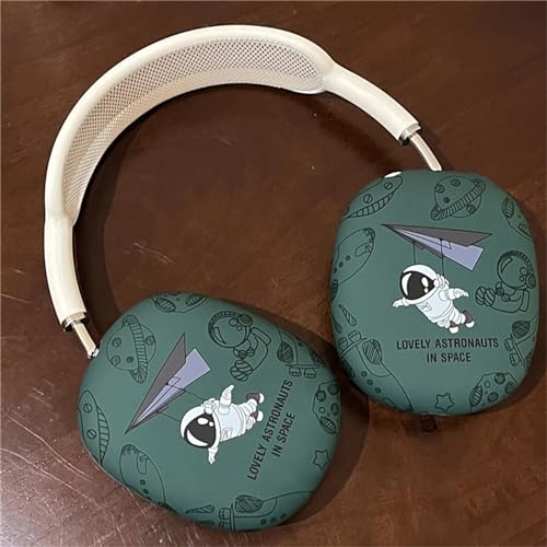 Case Compatible with AirPods Max Headphones, Cute Anime Soft TPU Astronaut Anti-Scratch Protective Ear Cup Covers Headphone Cases for Woman Kids Boy - color: Astronaut 1
