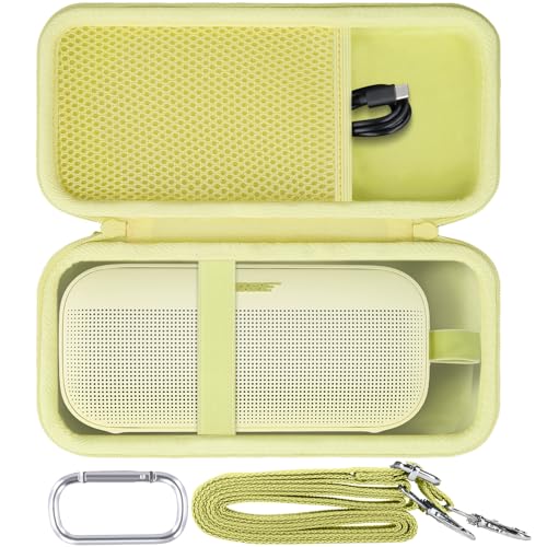 Case for Bose SoundLink Flex 2nd Gen/SoundLink Flex Bluetooth Speaker | Protective Storage Box, Portable Carrying Box, Smooth Zipper, Zippered Closure, Travel-ready, Citrus Yellow Case - color: Citrus Yellow Case