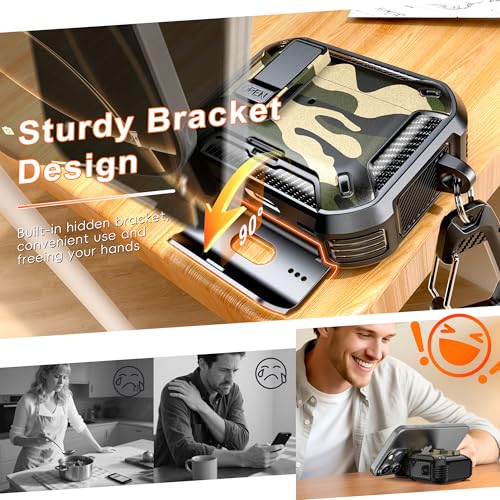 for AirPods Pro 3 Case with Lock Magnetic Lid MagSafe, Camo | Compatible Apple AirPods Pro 3, Compatible MagSafe, Protective Case with Cleaner Kit & Carabiner, Powerful Drop Protection - color: FK-Camo, size: Airpods Pro 3