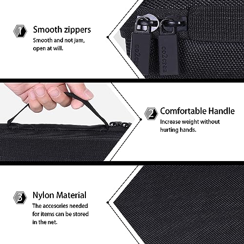 co2CREA Hard Case for BolaButty X-GO C27C Bluetooth Speaker Speaker,Black | Travel Protective Storage Bag with Mesh Pocket & Handle, Shockproof EVA Shell and Soft Lining - color: Black