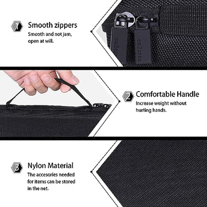 co2CREA Hard Case for BolaButty X-GO C27C Bluetooth Speaker Speaker,Black | Travel Protective Storage Bag with Mesh Pocket & Handle, Shockproof EVA Shell and Soft Lining - color: Black