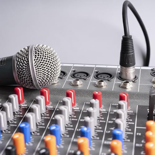 7 Pin XLR Microphone Cable, Balanced Male to Female Audio Connector, Mic Cable for Tube Microphones, 1 Meter (3.28 Ft) Length - size: XLR Connector Cable-1 Meter