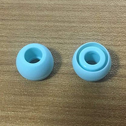 Replacement Silicone Earbuds Ear Tips Eargels Buds Set Compatible with Beats Powerbeats 3 Powerbeats 2 Wireless in-Ear Earphones (4 Pairs/Aqua Blue) - color: Aqua Blue