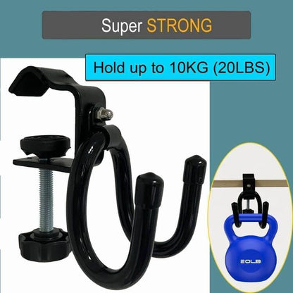 AUXPhome Desk Store Clamp-On Skateboard Holder - Skateboard Hooks Stand Clamp Hook Under Desk Space Save Mount for Headphone, Backpacks, Longboard, Mini Cruiser and More