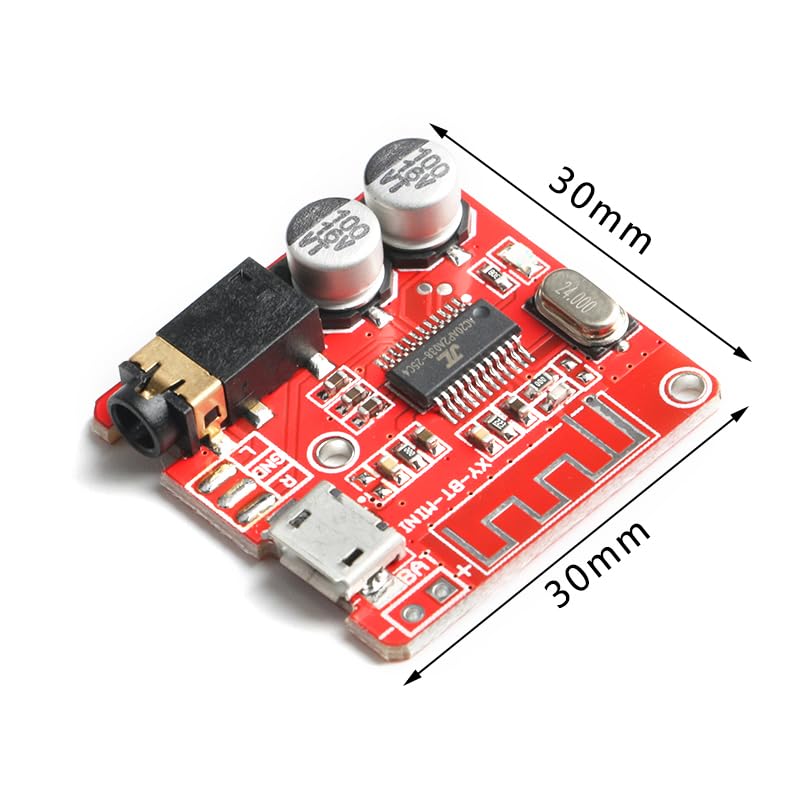 5Pcs Bluetooth Decoding Board XY-BT-Mini MP3 Bluetooth 4.1 Amplifier Module Car Speaker Power Amplifier Board Bluetooth 4.1 Circuit Board WAV+APE+FLAC+MP3