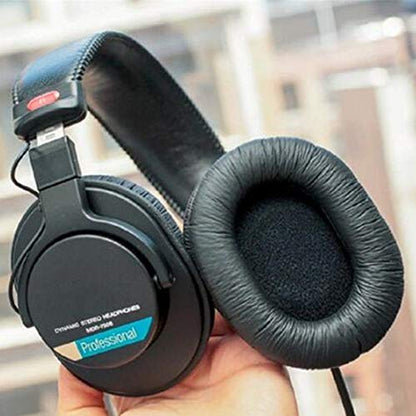 Replacement Headphone Earpads Ear Pads Cushions Compatible with Sony MDR-7506,MDR-7806,MDR-V6,MDR-CD900ST Headset (Black) - color: Black