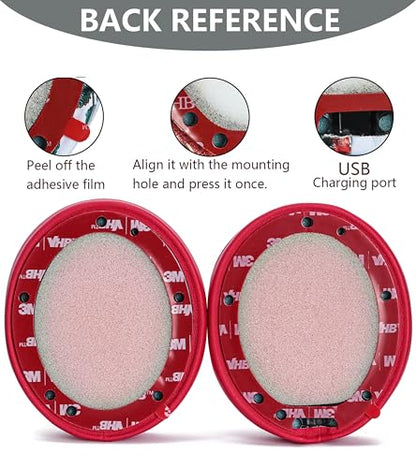 Replacement Ear Pads Compatible with Beats Studio 3 Wireless red - color: red