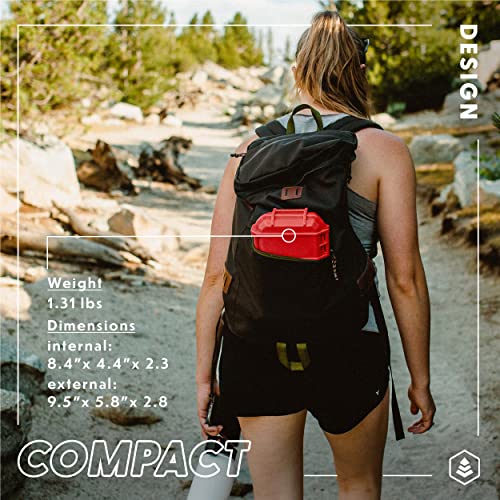 Evergreen 56 Dry Box - EDC Tough Protective Case USA Made for Organization of Cameras, Phones, Camping, Fishing, Hiking, Water Sports (Black, TOPO) - color: TOPO, Black