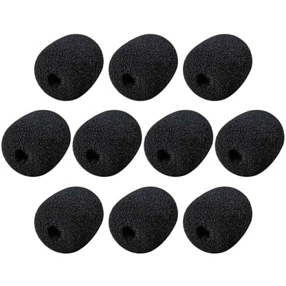 Headset Microphone Windscreen Foam Covers for Gaming Office, 10 Pack | Replacement Soft Mic Cover for Turtle Beach Recon 50, Razer BlackShark V2 X, BlueParrott B450-XT Headphone with Gooseneck Mic