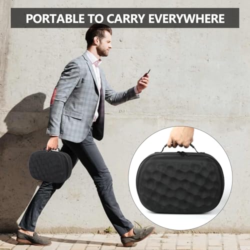 Hard Carrying Case for Meta Quest 3/3s VR Headset, Compatible with Bobovr M3 pro and Touch Controllers Accessories, Waterproof Portable Protection Storage Bag (Black)