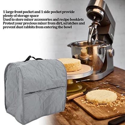 Kitchen Mixer Dust Carry Bag, Anti Dirt Anti Scratches Mixer Dust Cover Kitchen Food Stand Mixer Dust Organizer Cover (Gray) - color: Gray