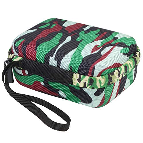 for JBL Go 5/4/3 Ultra Portable Speaker Hard Travel Case, Squad Camouflage | Protective Storage Bag with Mesh Pocket & Hand Strap, Shockproof EVA Carrying Box, Soft Lining - color: Squad Camouflage Case