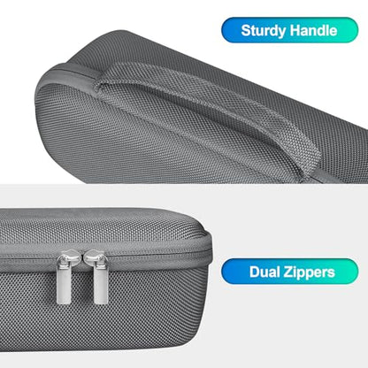 BOVKE Carrying Case Compatible with Beats Pill x Kim Kardashian - Wireless Bluetooth Speaker, Beats Pill Portable Speaker Holder Bag with Extra Mesh Pocket for Charging Cables, Gray - color: Gray