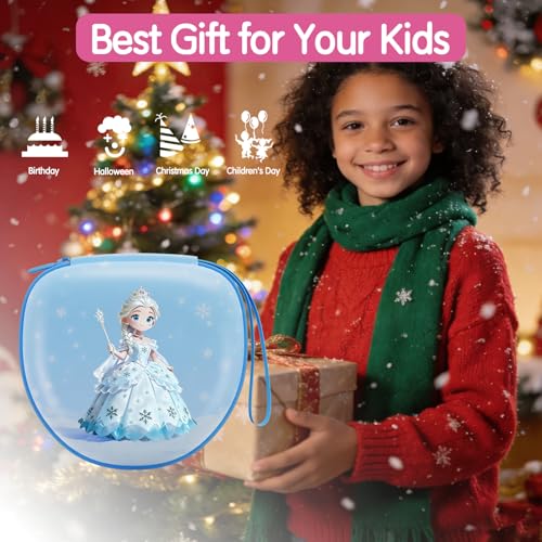 Kids Headphones Case for Folding Headphone, Xiaoma Powder(Case Only) | Compatible with iClever BTH12/HS19/BTH26/JoySpark-T5/Candy Bila BH03/EarFun/IMYB/MIDOLA MD-B01/noot Products Kids Headphones - color: Xiaoma Powder