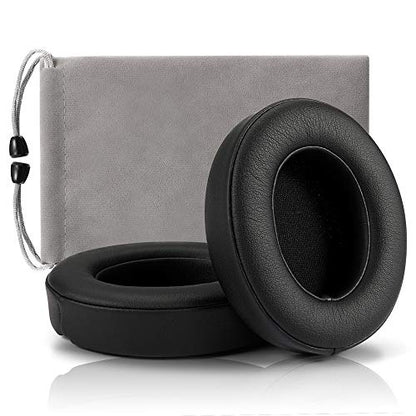 Replacement Ear Pads Cushions, Earpads Cover Compatible with Beats Studio 2 and Studio 3 Over Ear Headphones by Dr.DRE 1 Pair (Black) - color: Black