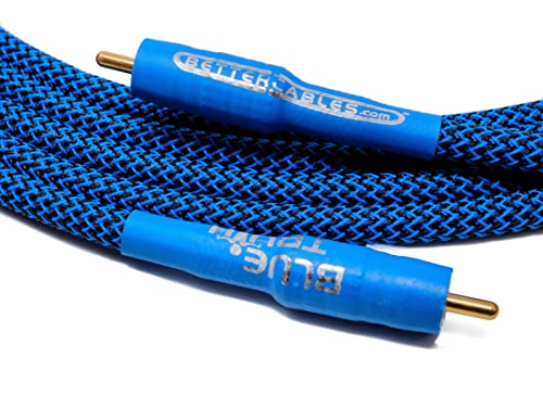 BETTERCABLES.COM Blue Truth Digital Coax Cable - 10 Feet - High-End, High-Performance, Silver/Copper Hybrid, Low-Capacitance, Premium Coaxial Cable (RCA Cable) - size: 10 Feet