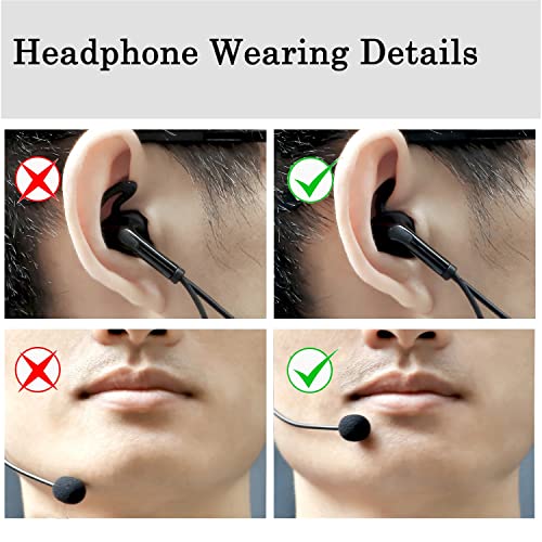 MIMIRACLE Referee Headset PTT 3.5mm, Right Ear Earpiece for V4 V6 FBIM