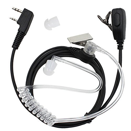 2-pin Covert Acoustic Tube Earpiece Headset for Kenwood Puxing Wouxun Baofeng Two Way Radio 2pin(4 Pack) - color: 4 Pack