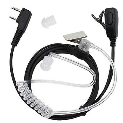 2-pin Covert Acoustic Tube Earpiece Headset for Kenwood Puxing Wouxun Baofeng Two Way Radio 2pin(4 Pack) - color: 4 Pack