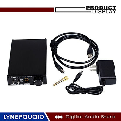 UBS Sound Card Digital Decoder DAC Fiber Coaxial Decoding Headphone Output High Impedance Headphone Signal Amplifier Computer Independent External Sound Card Black