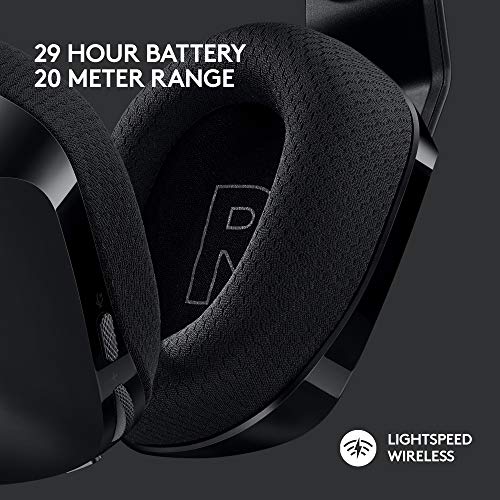 Logitech G733 Lightspeed Wireless Gaming Headset - Black - color: Black