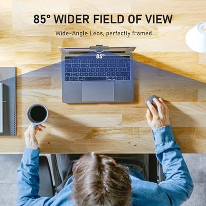 saylas 4K Webcam with 4 Noise Cancellation Microphone, W8GS Web Cam, Privacy Cover, 85° FOV, Plug & Play Web Streaming Camera for Computer, USB Webcam for Pc, Laptop, Desktop, Mac - color: 4K/85° FOV