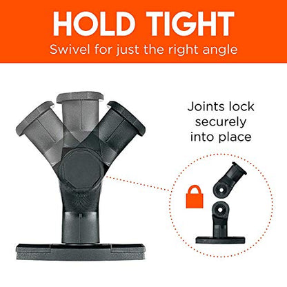 ECHOGEAR Speaker Wall & Ceiling Mount Pair - Universal Design Works with Vizio, Sony, & More - Tilt & Swivel Without Tools for Surround Sound - Easy to Install Indoors & Outdoors