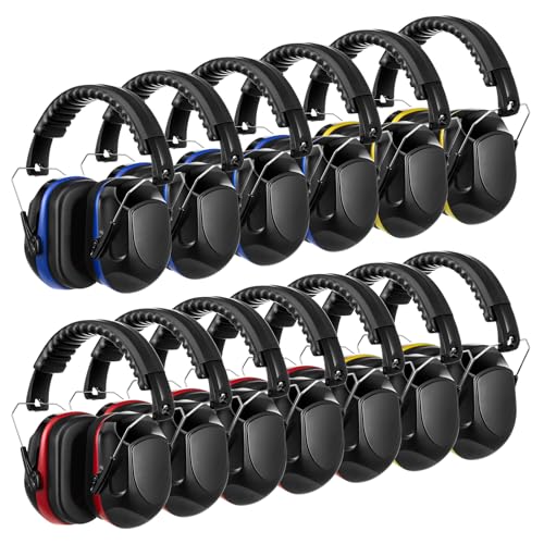 12 Pcs Kids Ear Protection Noise Cancelling Headphones Ear Muffs Bulk 27db Adults Shooting Earmuffs Noise Reduction Hearing Protection for Gun Range - size: Universal Fit (kids & Adults), style: Shooting Style