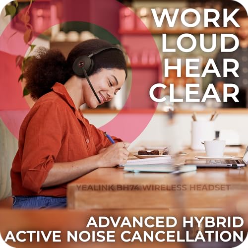 Yealink BH74 Charging Stand for BH74 & WH68 Hybrid Bluetooth Wireless Headsets – Fast Charger Dock with 1.2m USB-A Cable, Compact Design for Desk Organization, For Office & Hybrid Work with Cloth - style: Charging Stand Only