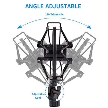 Microphone Shock Mount Holder Clip Mic Anti-Vibration for 22mm-26mm Diameter Dynamic Mic Like Shure SM58 58S SM57 PAG48 Sennheiser E835 E845 AKG D5S Samson Q7 Q8 Behringer Xm8500