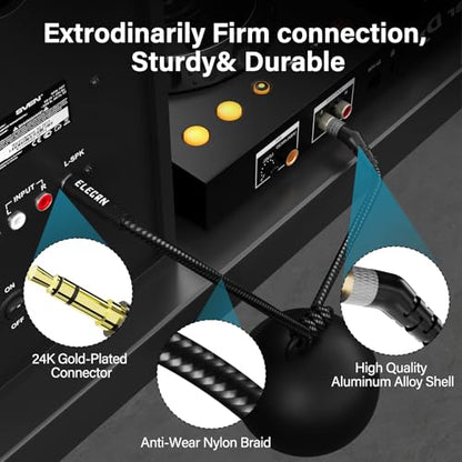 135 Degree 1/8 Inch 3.5 MM AUX Cable Headphone Cord Wire 8 Ft/2 Pack, Angled Hi-Fi Sound Thin&Slim Braided TRS Stereo Audio Beats Cable for Car,Home Stereos, Speaker,Phones - size: 8FT-2PK, style: 135 Degree Angled to Straight