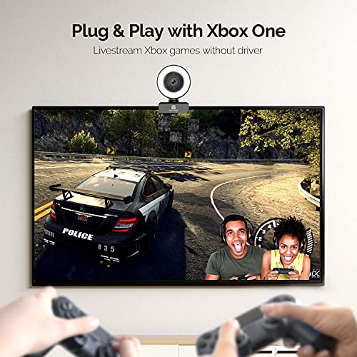 Streaming Webcam 1080P, 960A HD Web Camera USB Web Cam for Gaming Conferencing Video Chatting Mac Windows Desktop Computer Laptop Wide Angle Webcam with Ring Light & Microphone & Tripod