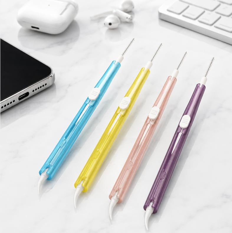 Electronics Cleaning Kit 4 Pack, Portable Phone Earbuds Camera Lens Cleaner Tools, Multi Device Cleaning Pen Set, Multicolor