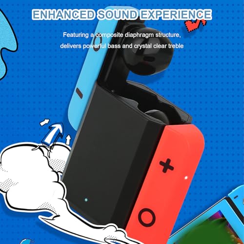 Wireless Earbuds for Games, Bluetooth 5.4 in Ear Earphones with Charging Case, Active Noise Cancelling, Low Latency, Stable Connection, Balanced Sound