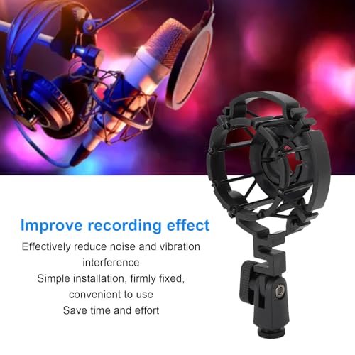 Shock Mount for C2000, C3000, C4000, C214, C314, C414, ABS Mic Boom Arm Holder Bracket Stand, Reduces Noise and Vibration